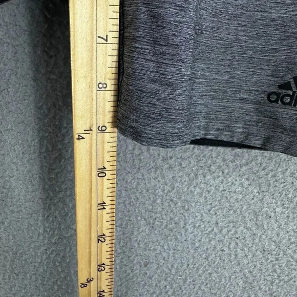 Adidas shorts‎ Men’s small gray athletic pockets Drawstring Soccer running woven - Picture 4 of 8